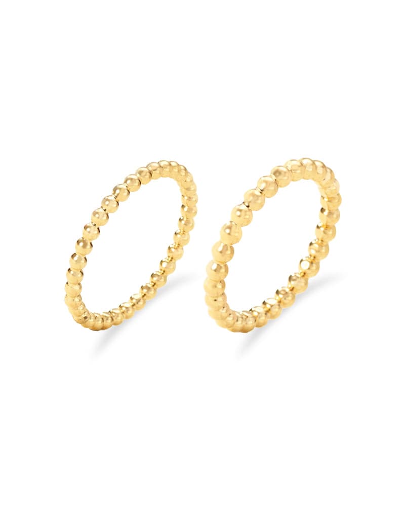 14k 18k Ball Bead Ring 2 Sizes