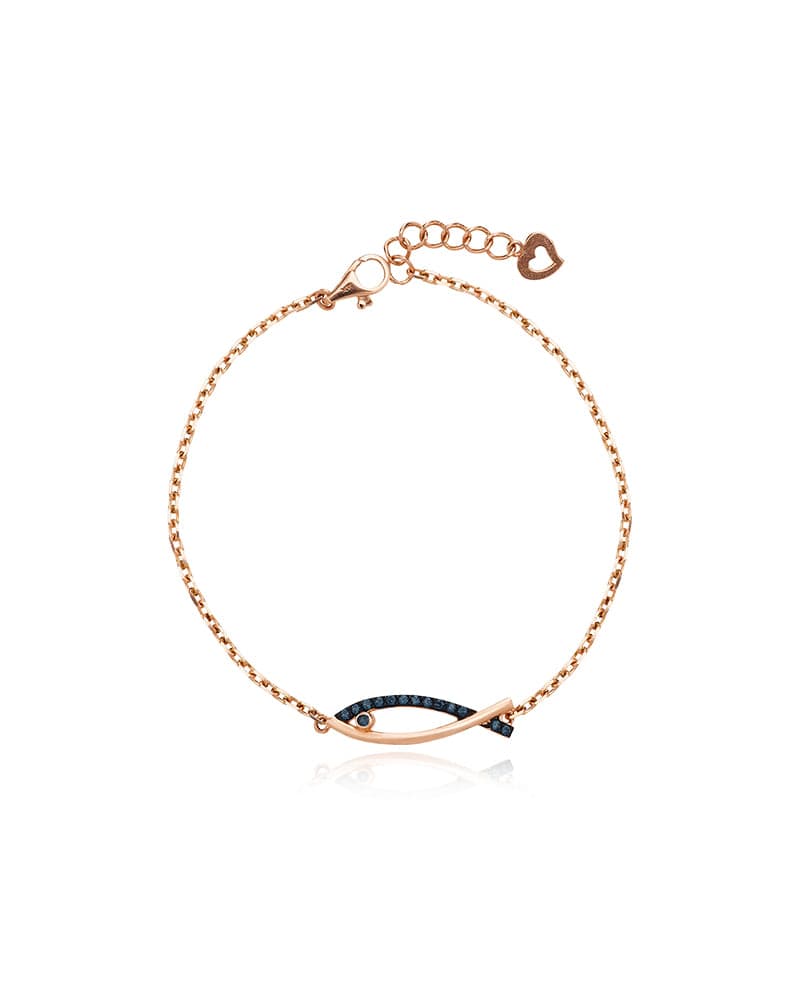 14K 18K Bluefish Cubic Zirconia Bracelet thumbnail