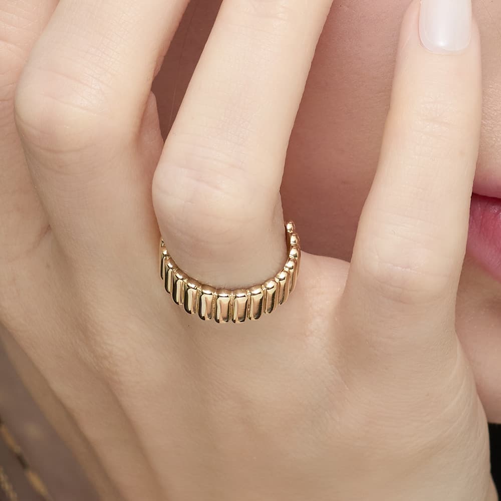 14K 18K Striped Ring alternate