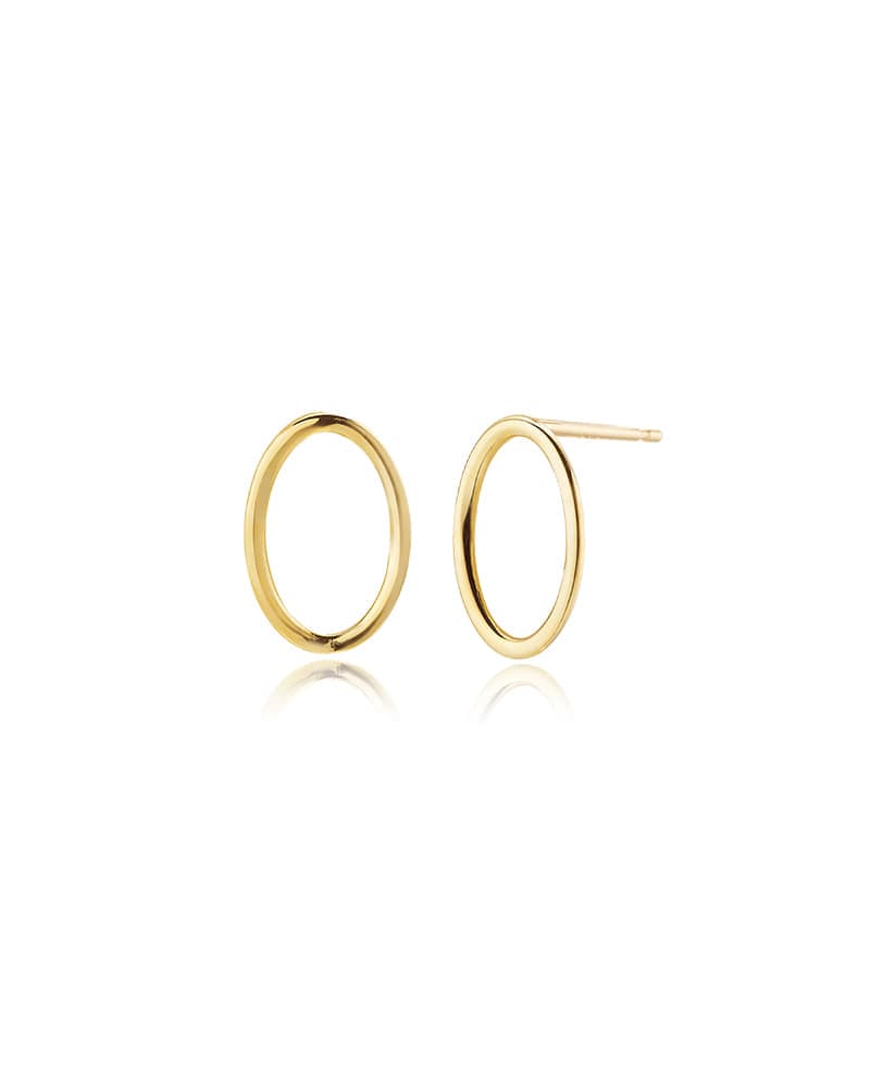 14k 18k O-Ring Stud Earrings thumbnail