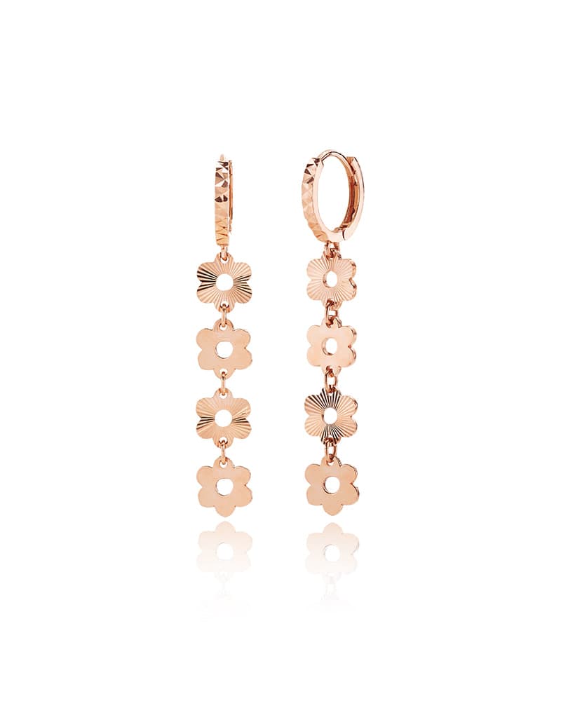 14K 18K Pli Hinged Hoop Earrings thumbnail