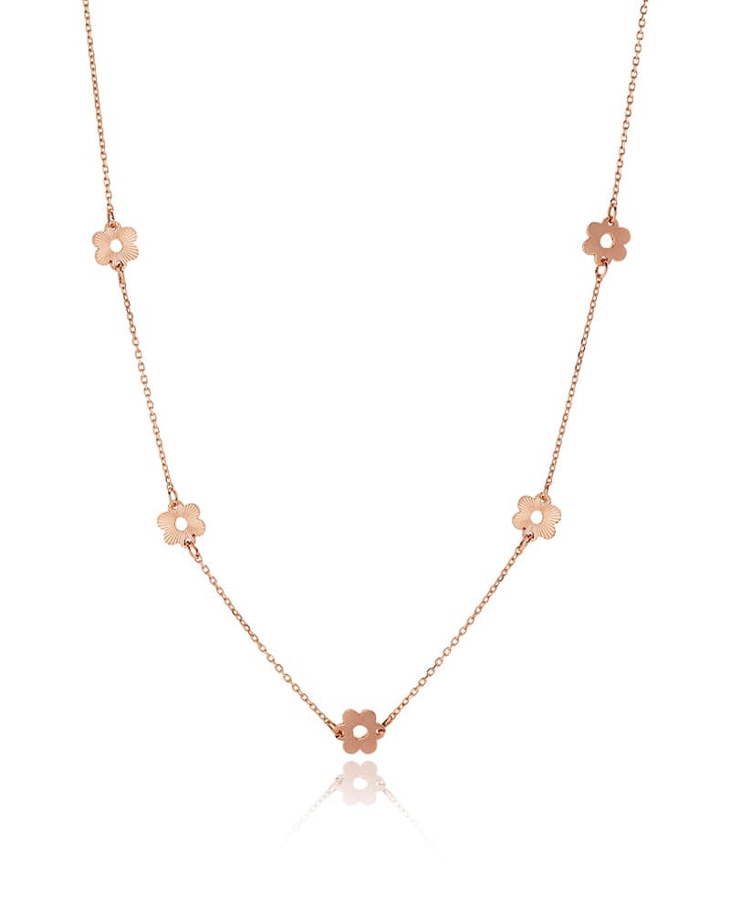 14k 18k Pleated Necklace
