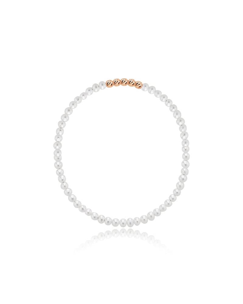 14K Five Ball Pearl Bracelet