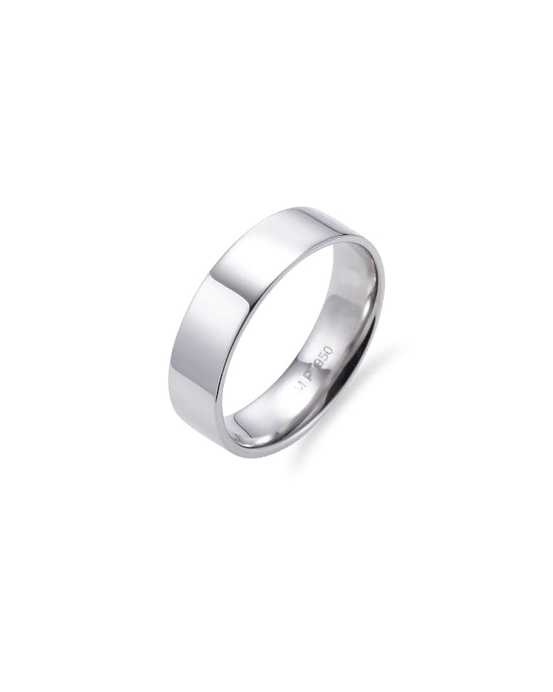 Signature Flat Pt950 Platinum Ring - Multiple Sizes thumbnail