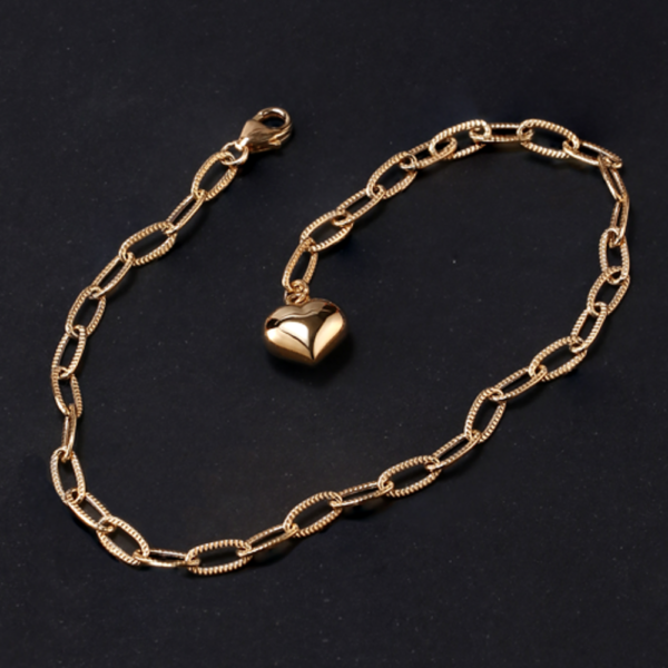 14K Loveholic Edge Chain Bracelet