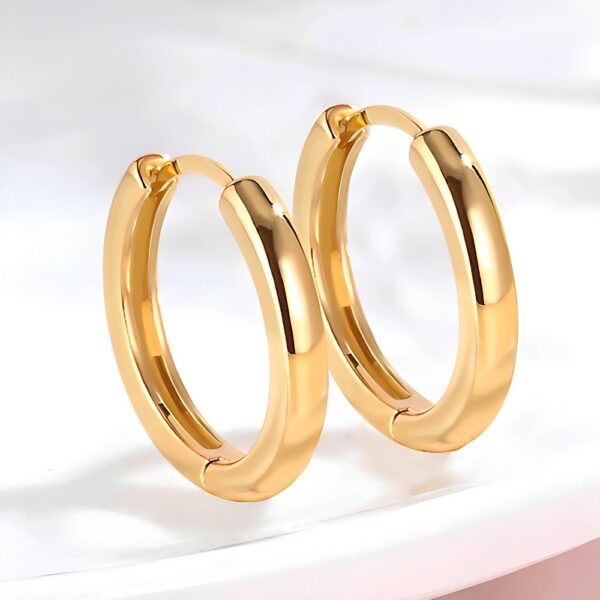 18K SD Gold Pin Earrings