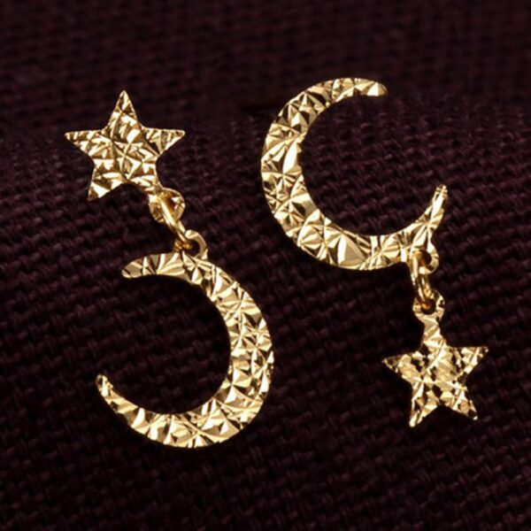 18K Starlight Moonlight Earrings