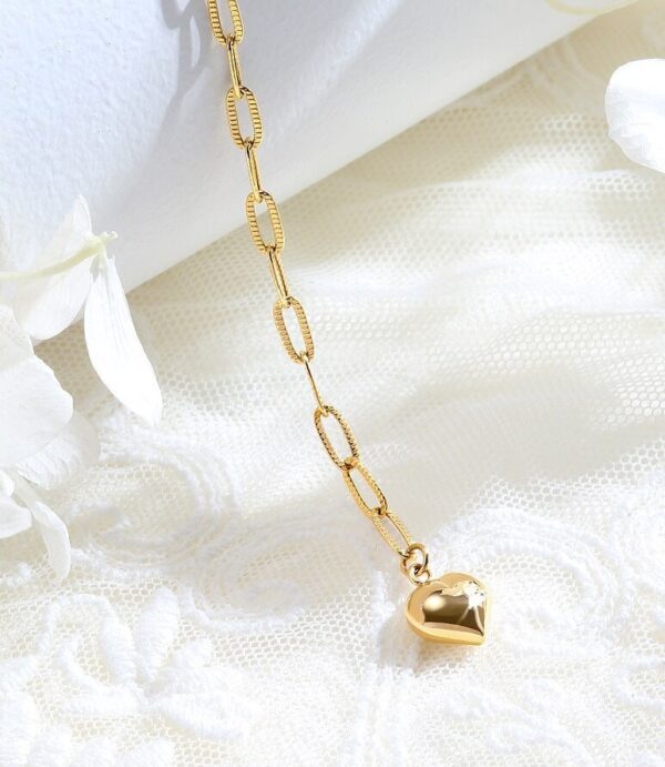 14K Loveholic Edge Chain Bracelet - Image 2