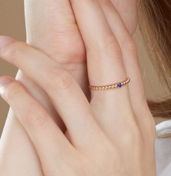 14K Blue Pome Ring - Image 5