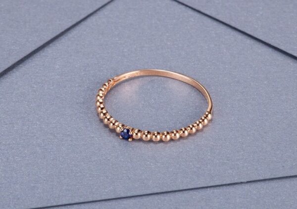 14K Blue Pome Ring - Image 4