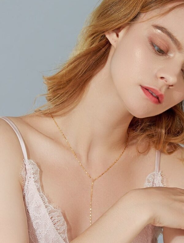 14K Y Long Chain Necklace - Image 6